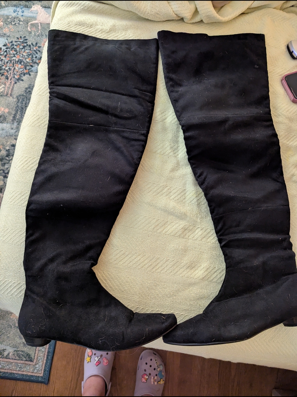Black Over-the-Knee Thigh High Women's Boots